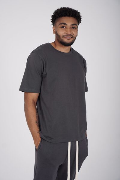 Modern fit anthracite T-shirt